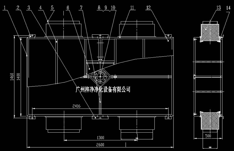 Ⅲ級手術(shù)室送風天花方案設(shè)計圖CAD制作